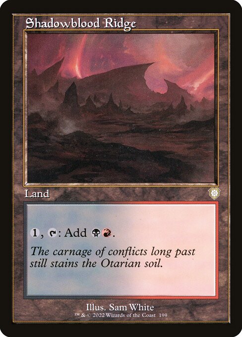 Shadowblood Ridge - The Brothers' War Commander Rare Card
