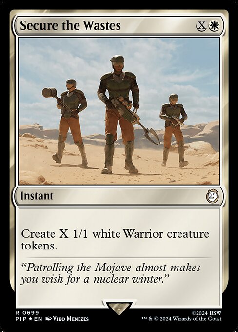 Secure the Wastes - Fallout Rare Card