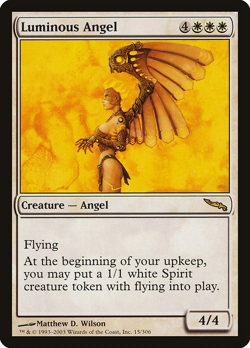 Luminous Angel - Mirrodin Rare Card