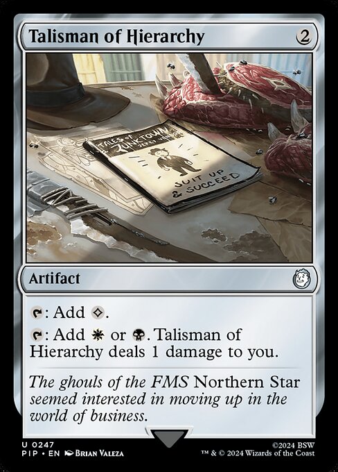 Talisman of Hierarchy - Fallout Uncommon Card