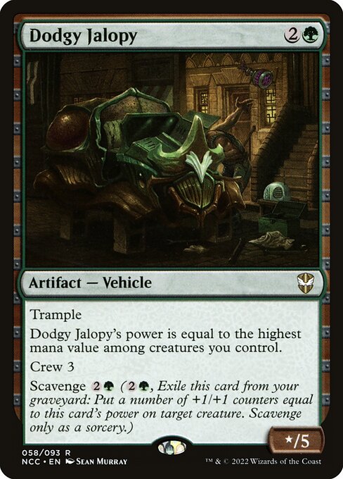 Dodgy Jalopy - New Capenna Commander Rare Card
