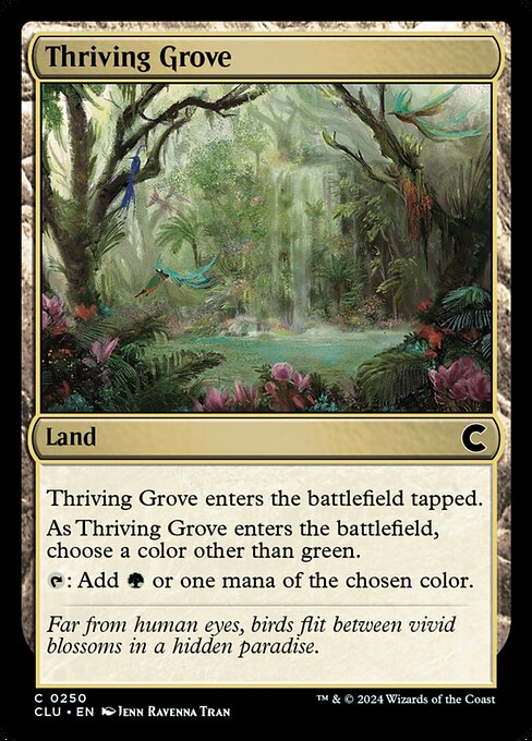 Thriving Grove - Ravnica: Clue Edition Common Card