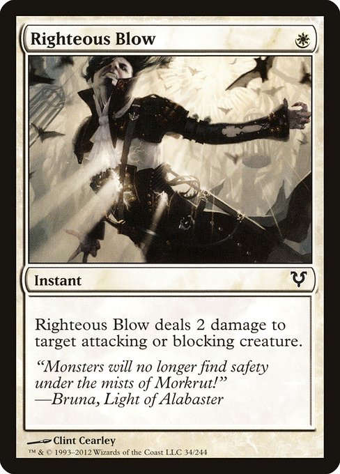 Righteous Blow - Avacyn Restored Common Card