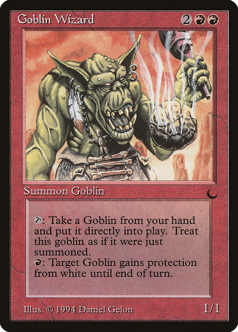 Goblin Wizard - The Dark Rare Card