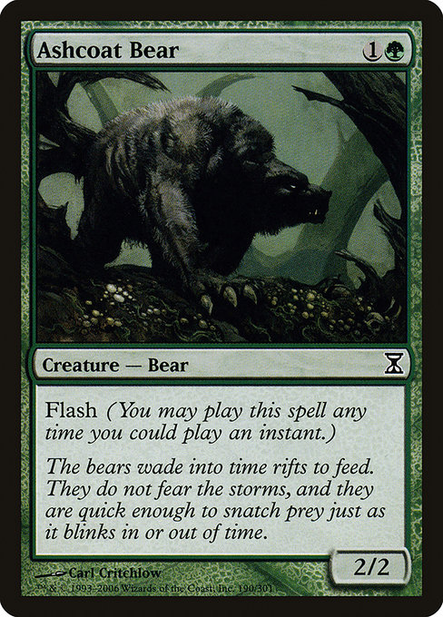 Ashcoat Bear - Time Spiral Common Card