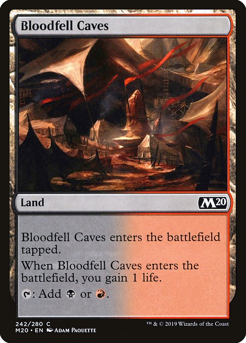 Bloodfell Caves - Core Set 2020 Common Card
