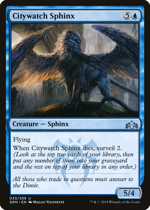 Citywatch Sphinx - Guilds of Ravnica Uncommon Card