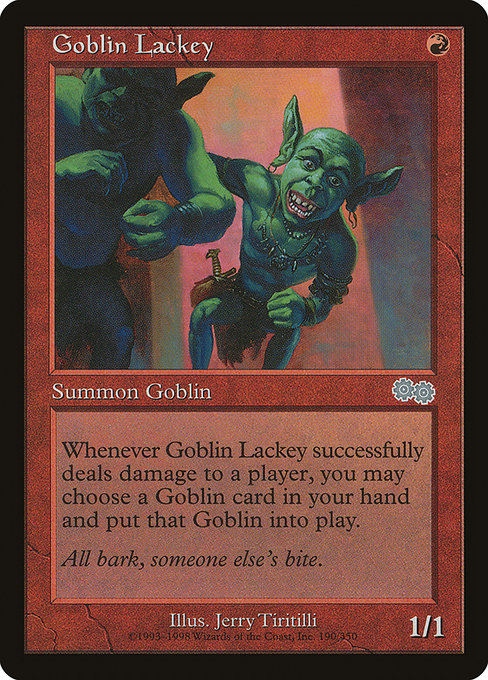 Goblin Lackey - Urza's Saga Uncommon Card