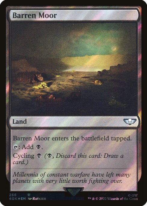 Barren Moor - Warhammer 40,000 Commander Uncommon Card