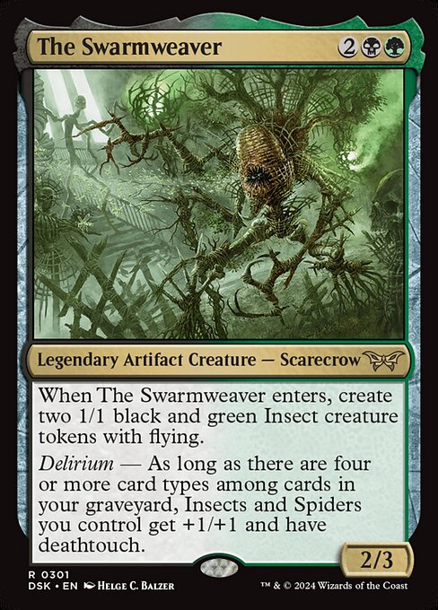 The Swarmweaver - Duskmourn: House of Horror Rare Card