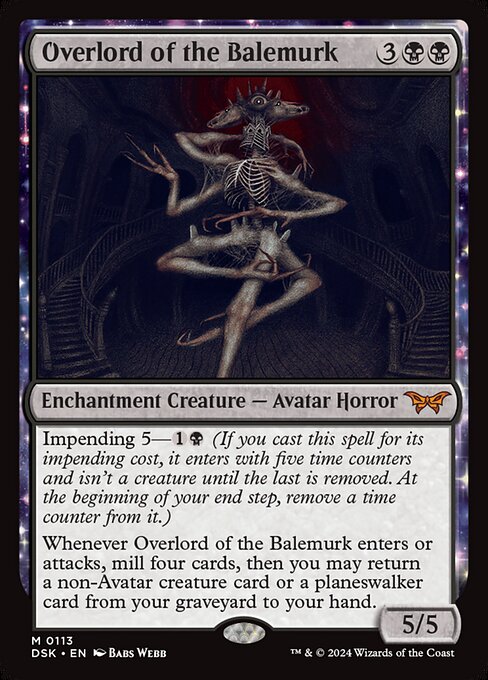 Overlord of the Balemurk - Duskmourn: House of Horror Mythic Card