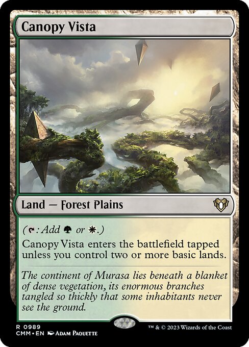 Canopy Vista - Commander Masters Rare Card