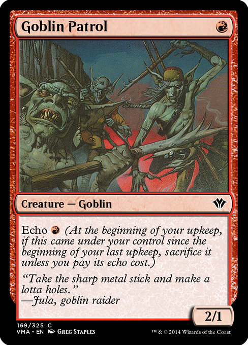 Goblin Patrol - Vintage Masters Common Card