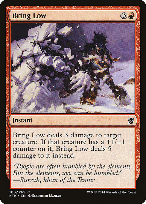 Bring Low - Khans of Tarkir Common Card