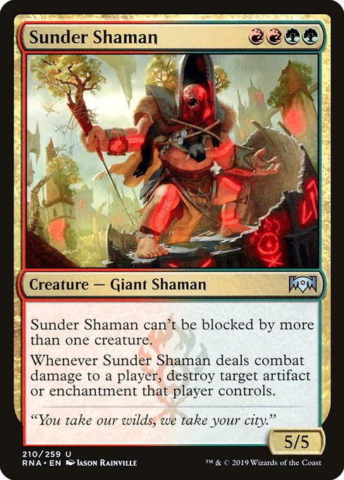 Sunder Shaman - Ravnica Allegiance Uncommon Card