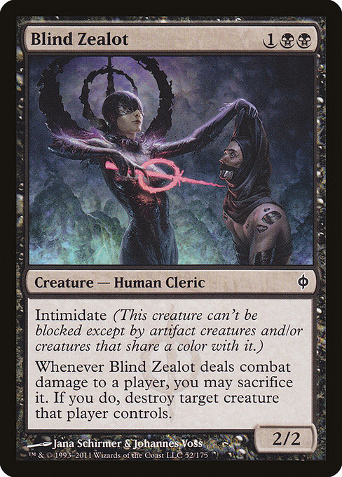 Blind Zealot - New Phyrexia Common Card