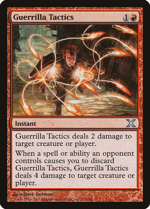 Guerrilla Tactics - Tenth Edition Uncommon Card
