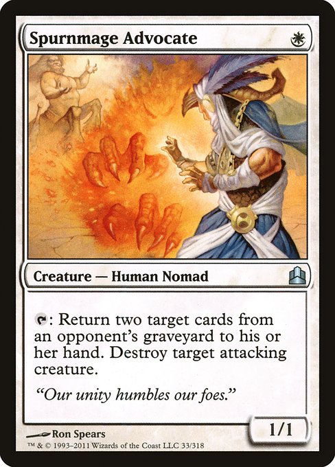 Spurnmage Advocate - Commander 2011 Uncommon Card