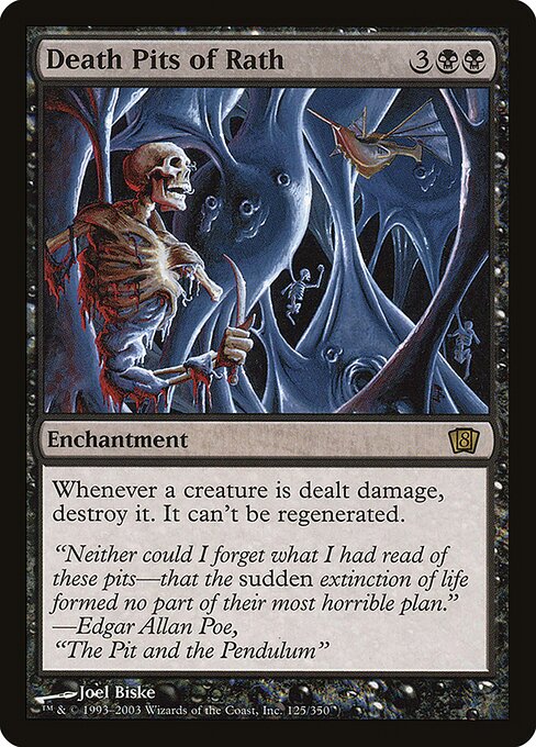 Death Pits of Rath - Eighth Edition Rare Card