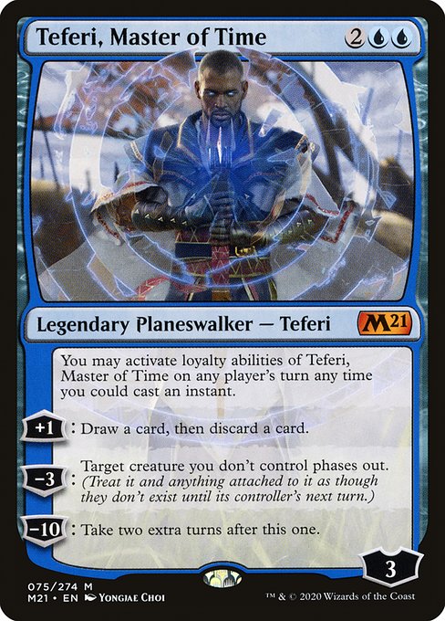 Teferi, Master of Time - Core Set 2021 Mythic Card