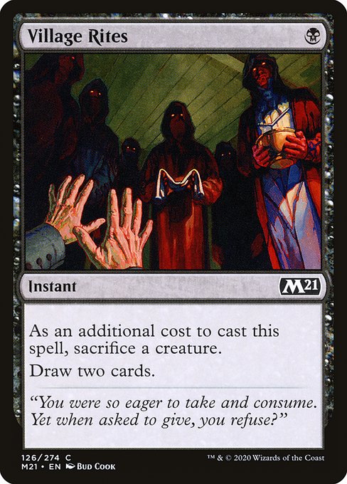 Village Rites - Core Set 2021 Common Card