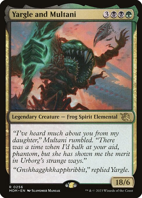 Yargle and Multani - March of the Machine Rare Card