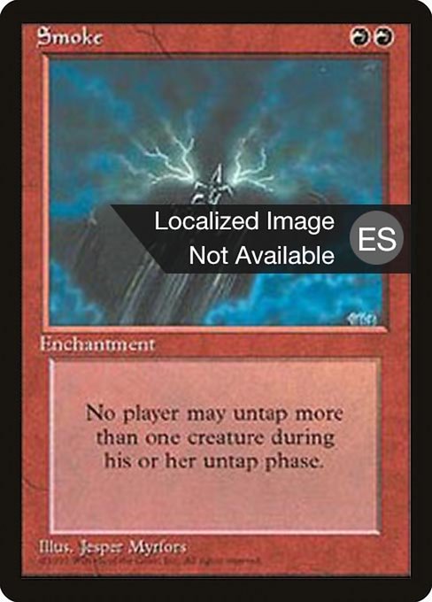 Smoke - Fourth Edition Foreign Black Border Rare Card