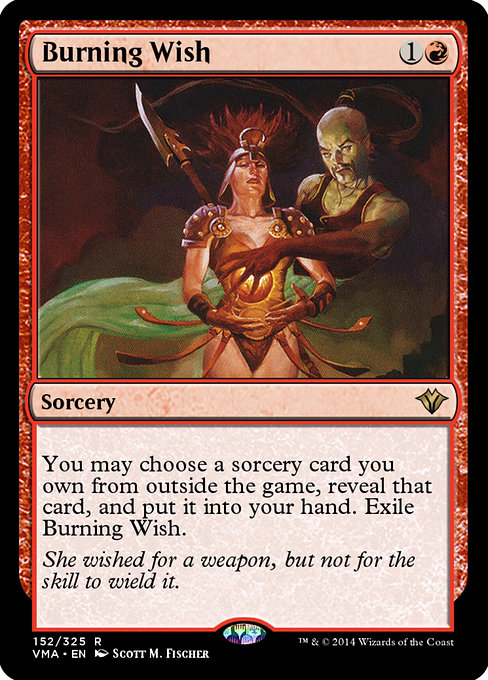 Burning Wish - Vintage Masters Rare Card