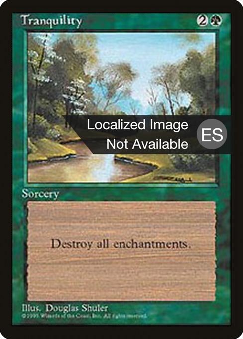 Tranquility - Fourth Edition Foreign Black Border Common Card