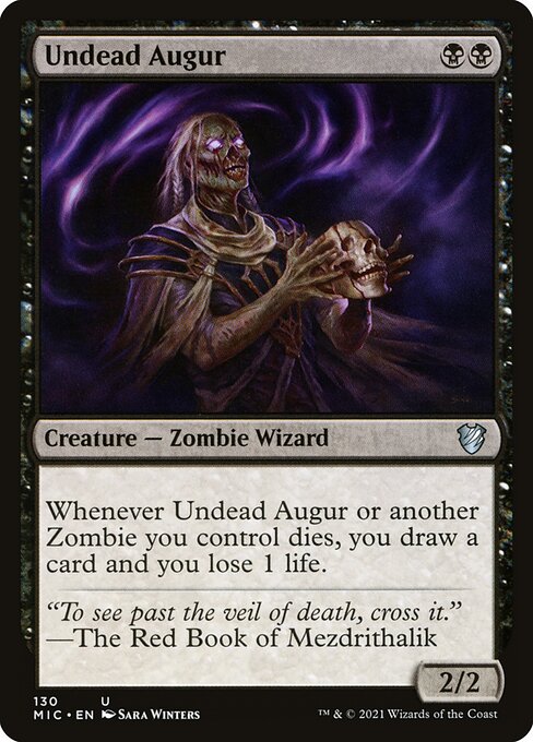 Undead Augur - Midnight Hunt Commander Uncommon Card