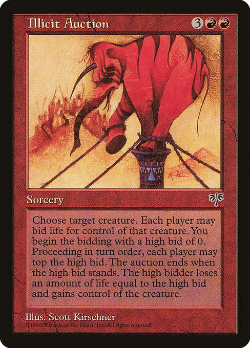 Illicit Auction - Mirage Rare Card
