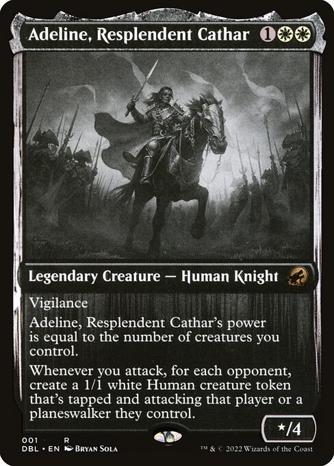 Adeline, Resplendent Cathar - Innistrad: Double Feature Rare Card