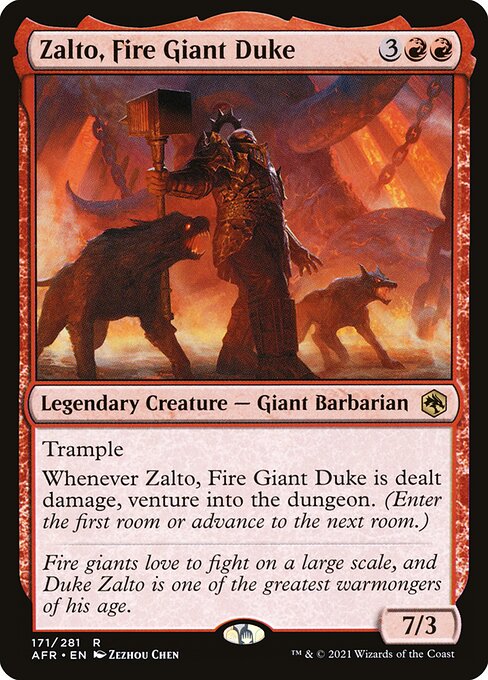 Zalto, Fire Giant Duke - Adventures in the Forgotten Realms Rare Card