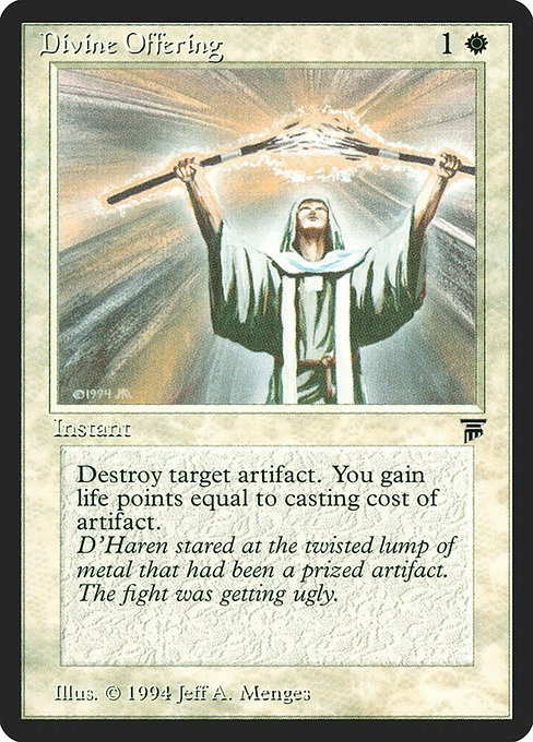 Divine Offering - Legends Common Card