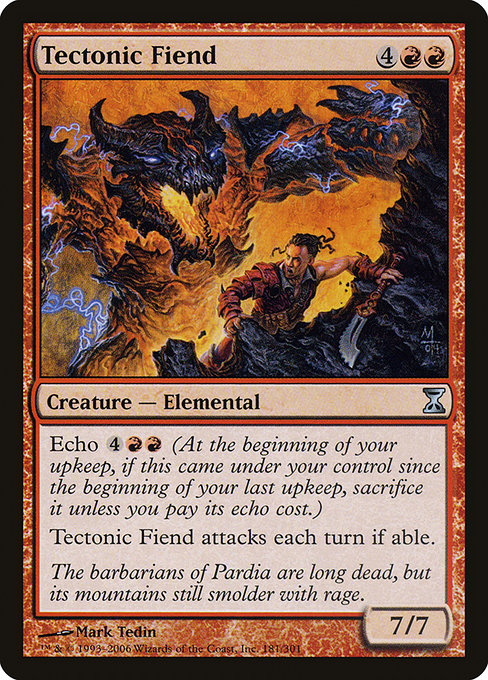 Tectonic Fiend - Time Spiral Uncommon Card