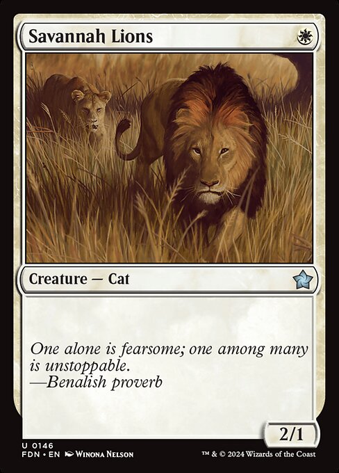 Savannah Lions - Foundations Uncommon Card