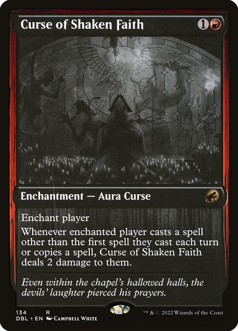 Curse of Shaken Faith - Innistrad: Double Feature Rare Card