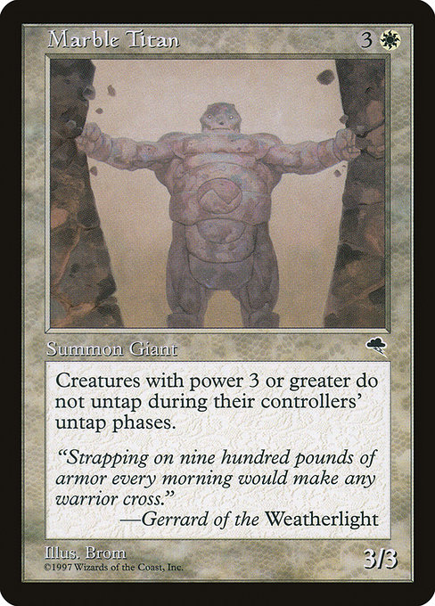 Marble Titan - Tempest Rare Card