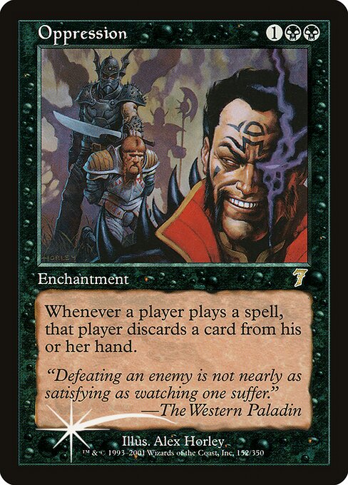 Oppression - Seventh Edition Rare Card