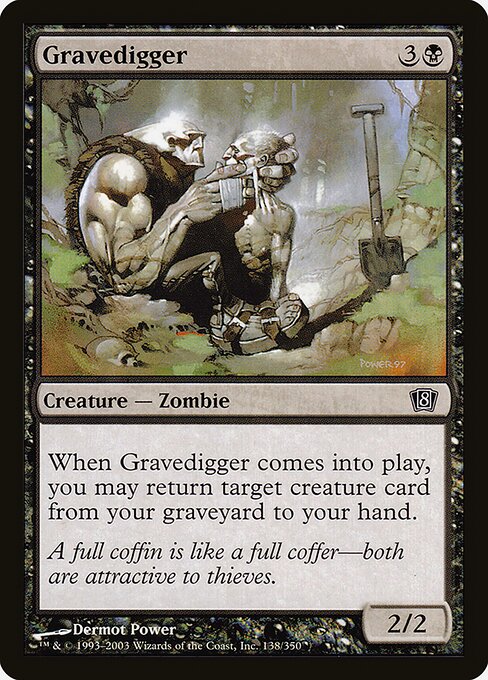 Gravedigger - Eighth Edition Common Card