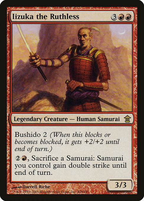 Iizuka the Ruthless - Saviors of Kamigawa Rare Card