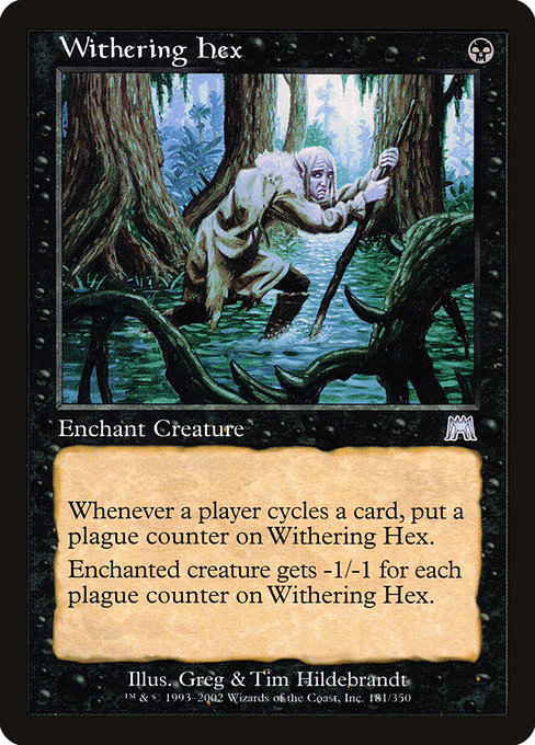 Withering Hex - Onslaught Uncommon Card