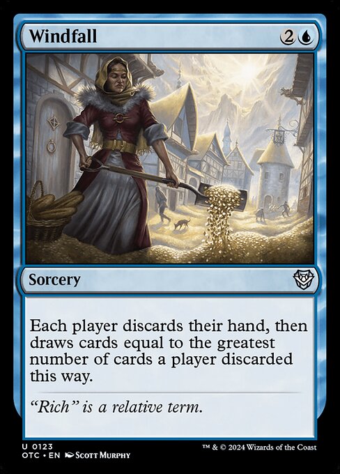 Windfall - Outlaws of Thunder Junction Commander Uncommon Card