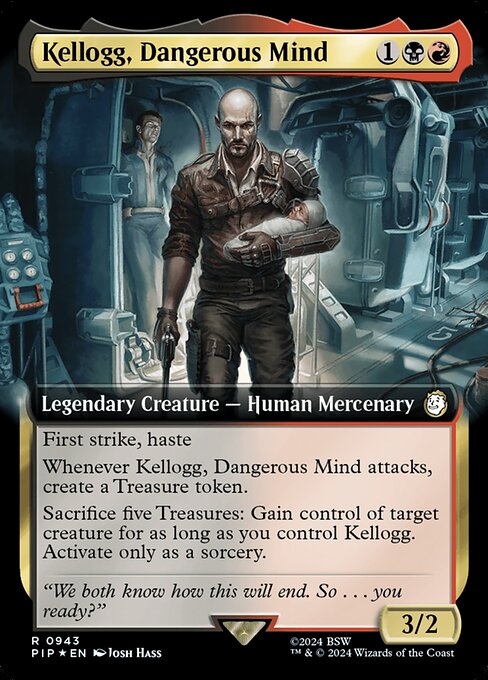 Kellogg, Dangerous Mind - Fallout Rare Card