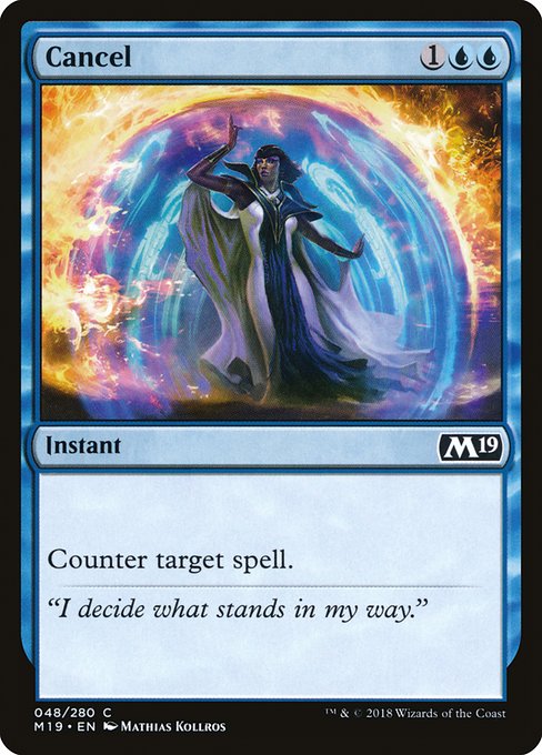 Cancel - Core Set 2019 Common Card