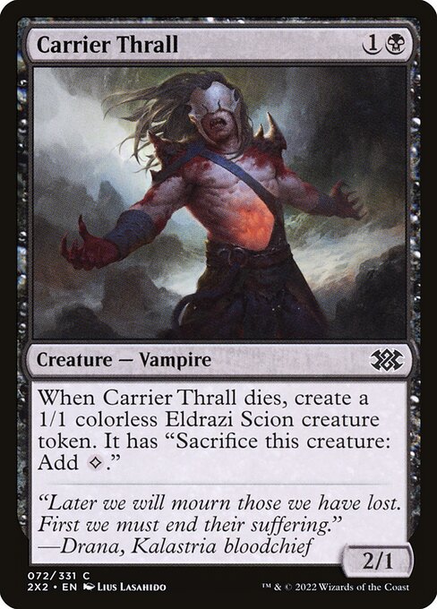 Carrier Thrall - Double Masters 2022 Common Card