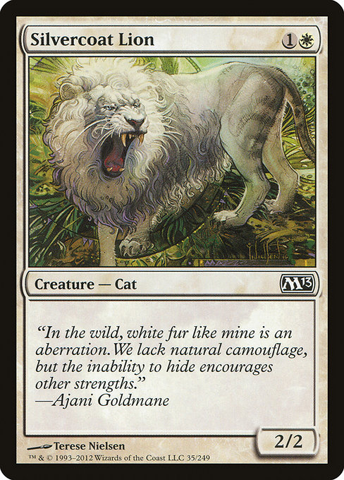 Silvercoat Lion - Magic 2013 Common Card