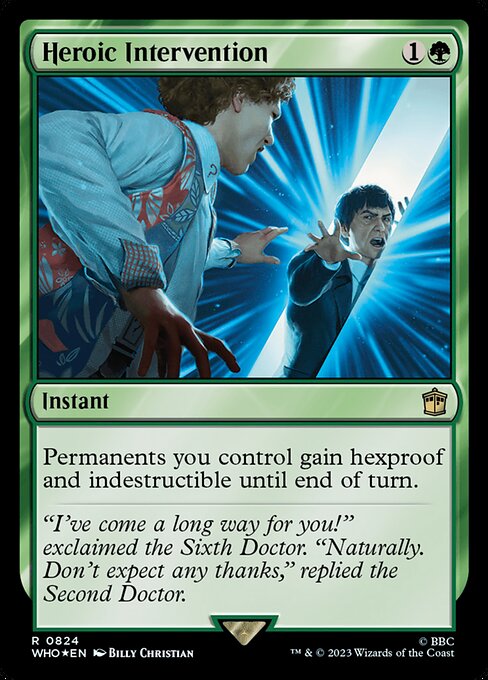 Heroic Intervention - Doctor Who Rare Card