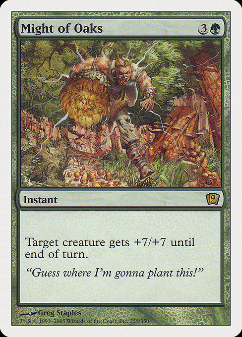 Might of Oaks - Ninth Edition Rare Card