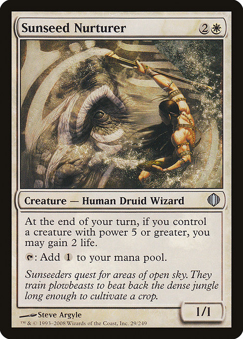 Sunseed Nurturer - Shards of Alara Uncommon Card